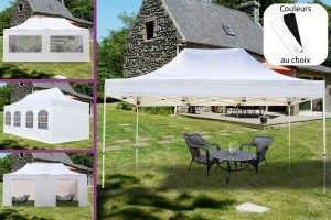 Barnum pliant 4x6 alu - Tonnelle pliante 4x6