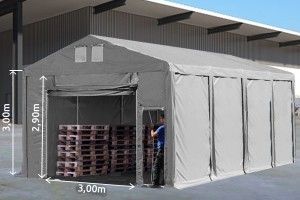 Chapiteau de stockage