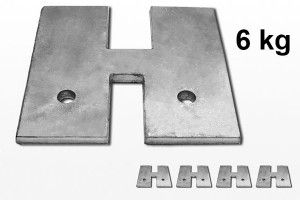 4 plaques de lestages