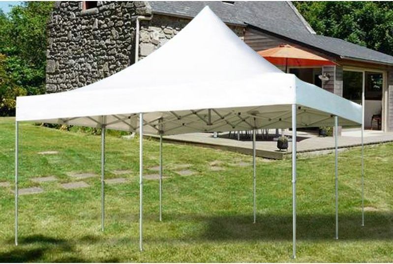 Tente Pliante PRO Bâche toit PVC 3x3M ignifugée M2, tubes 50mm