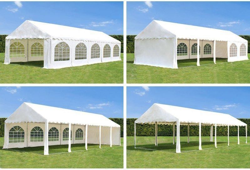 Barnum 4x8m chapiteau blanc 40 personnes pour vos réceptions