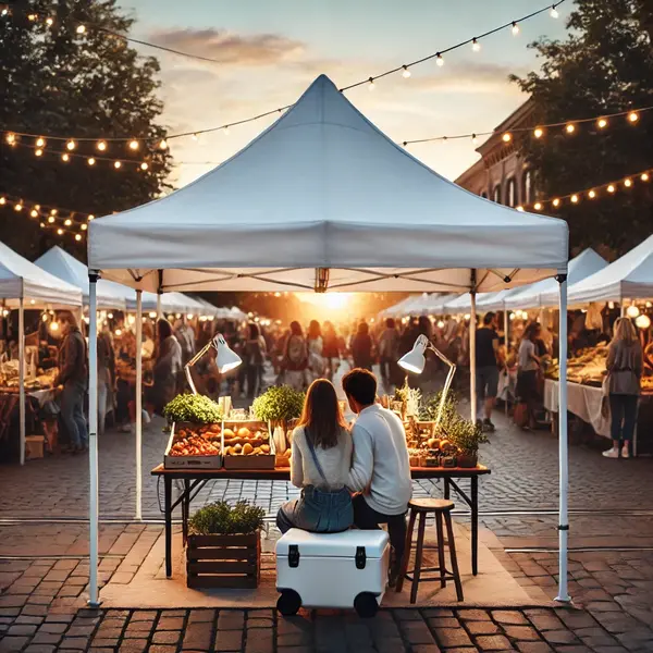 Barnum pliant pour le marché