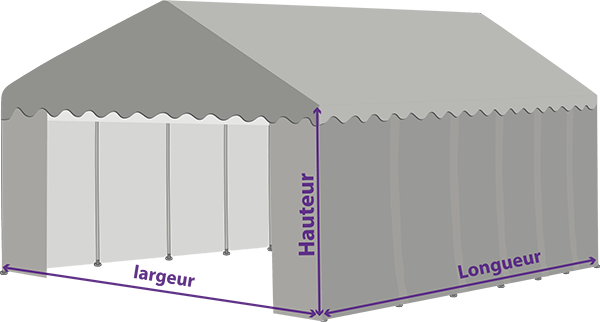 Dimensions chapiteaux